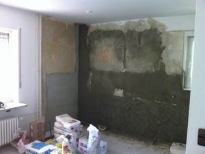 Mit neuem Kalkputz und Kalziumsilikatplatten wurde saniert